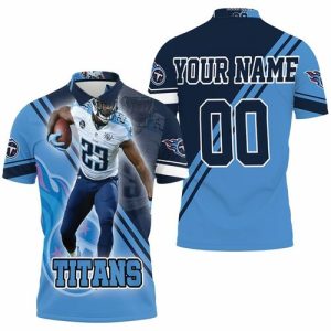 Tye Smith 23 Tennessee Titans AFC Division South Super Bowl 2021 Personalized Polo Shirt PLS3326
