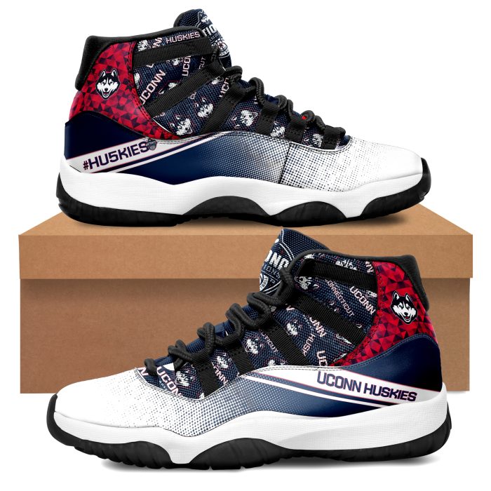 UConn Huskies Basketball Champions Jordan Retro 11 Sneakers Shoes BJD110490