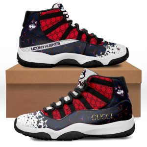 UConn Huskies Basketball x Gucci Jordan Retro 11 Sneakers Shoes BJD110491