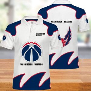 Washington Wizards Print Casual Summer Polo Shirt PLS2808