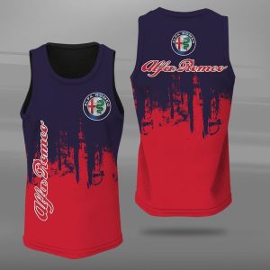 Alfa Romeo Unisex Tank Top Basketball Jersey Style Gym Muscle Tee JTT622