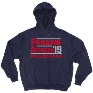 Artemi Panarin Cam Atkinson Columbus Blue Jackets 2019 Hooded Sweatshirt Unisex Hoodie