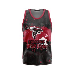 Atlanta Falcons Unisex Tank Top Basketball Jersey Style Gym Muscle Tee JTT876