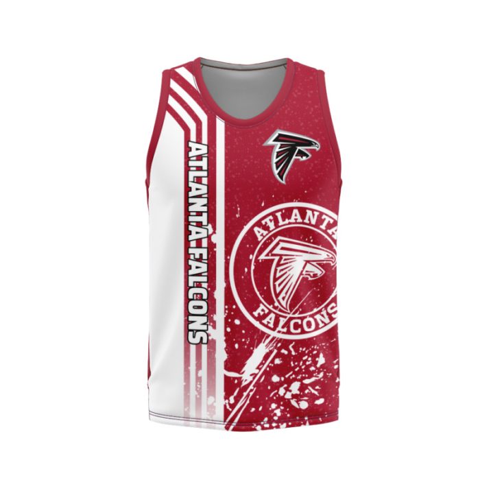 Atlanta Falcons Unisex Tank Top Basketball Jersey Style Gym Muscle Tee JTT880