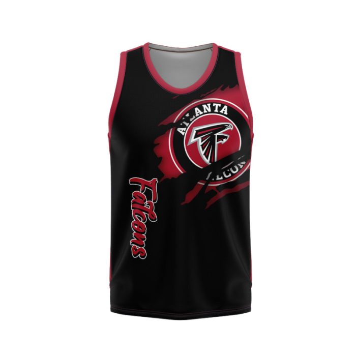 Atlanta Falcons Unisex Tank Top Basketball Jersey Style Gym Muscle Tee JTT884