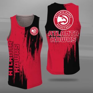 Atlanta Hawks Unisex Tank Top Basketball Jersey Style Gym Muscle Tee JTT156
