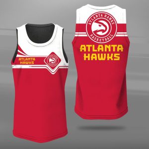 Atlanta Hawks Unisex Tank Top Basketball Jersey Style Gym Muscle Tee JTT185