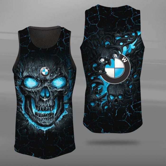 BMW Motorrad Skull Unisex Tank Top Basketball Jersey Style Gym Muscle Tee JTT612