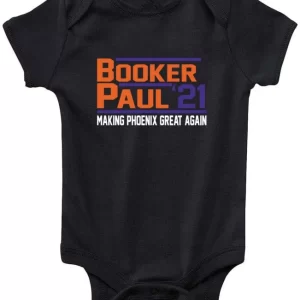 Baby Onesie Devin Booker Chris Paul Cp3 Phoenix Suns 2021 Creeper Romper