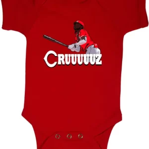 Baby Onesie Elly De La Cruz Cruuuuuz Cincinnati Reds Creeper Romper