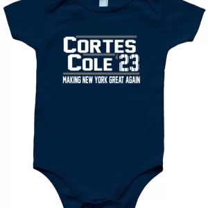 Baby Onesie Gerrit Cole Nestor Cortes Jr New York Yankees 2023 Creeper Romper