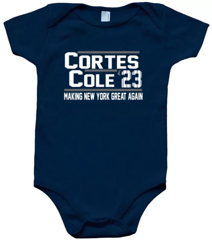 Baby Onesie Gerrit Cole Nestor Cortes Jr New York Yankees 2023 Creeper Romper