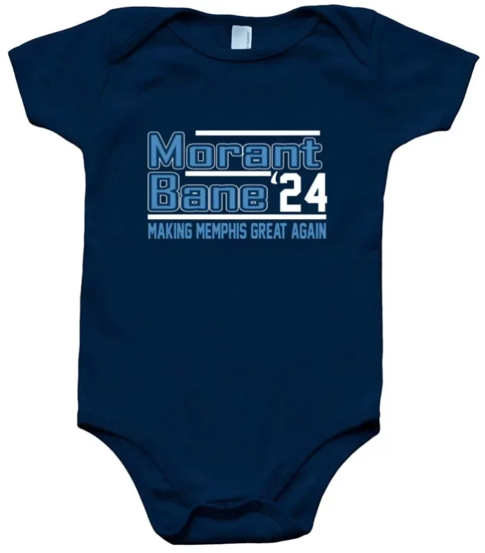 Baby Onesie Ja Morant Desmond Bane Memphis Grizzlies 2024 Creeper Romper