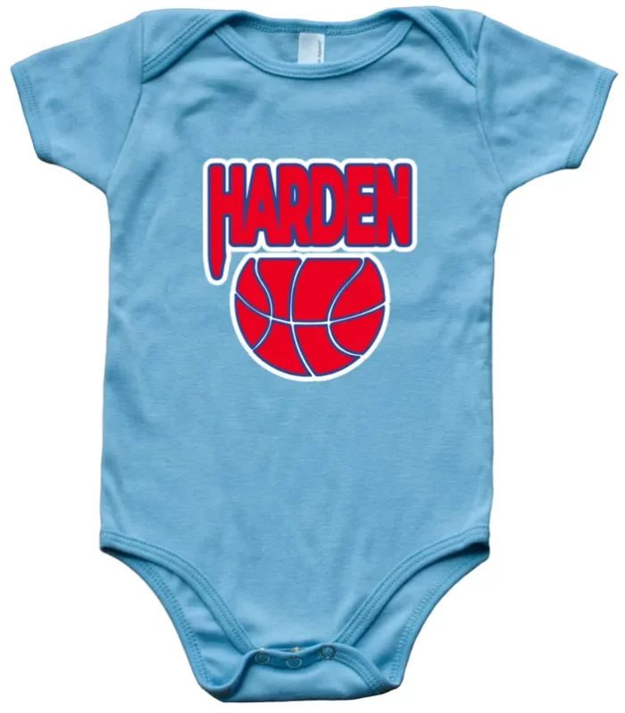 Baby Onesie James Harden New Jersey Brooklyn Nets Old School Logo Creeper Romper