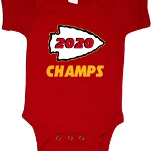 Baby Onesie Kansas City Chiefs Super Bowl 54 2020 Champions Champs Creeper Romper