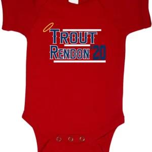 Baby Onesie Mike Trout Anthony Rendon Los Angeles Angels 2020 Creeper Romper