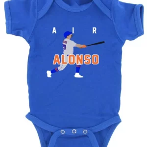 Baby Onesie Pete Alonso New York Mets Polar Bear Pete "Air" Creeper Romper