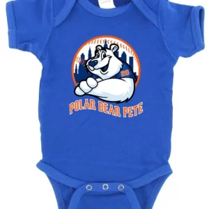 Baby Onesie Pete Alonso New York Mets Polar Bear Pete Creeper Romper
