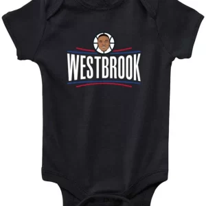 Baby Onesie Russell Westbrook La Los Angeles Clippers Logo Creeper Romper
