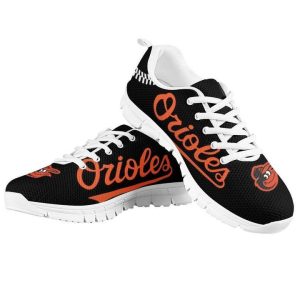 Baltimore Orioles MLB Canvas Shoes Running Shoes White Shoes Fly Sneakers
