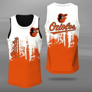 Baltimore Orioles Unisex Tank Top Basketball Jersey Style Gym Muscle Tee JTT407