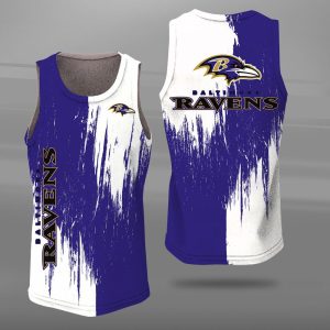 Baltimore Ravens Unisex Tank Top Basketball Jersey Style Gym Muscle Tee JTT290