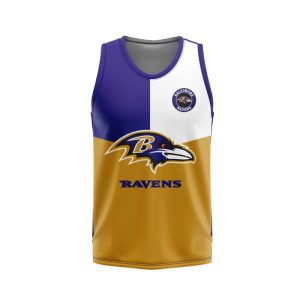 Baltimore Ravens Unisex Tank Top Basketball Jersey Style Gym Muscle Tee JTT762