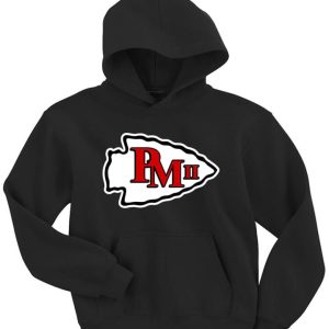 Black Patrick Mahomes Ii Kansas City Chiefs Pmii Logo Hooded Sweatshirt Unisex Hoodie