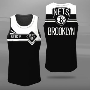 Brooklyn Nets Unisex Tank Top Basketball Jersey Style Gym Muscle Tee JTT139