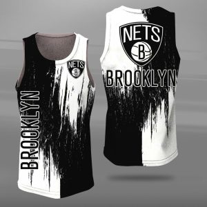 Brooklyn Nets Unisex Tank Top Basketball Jersey Style Gym Muscle Tee JTT178