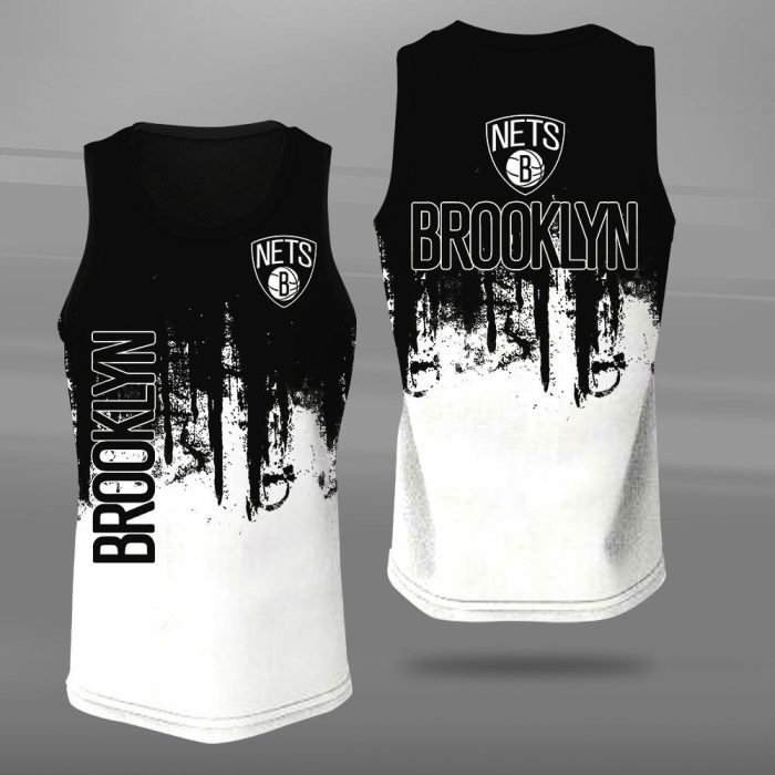 Brooklyn Nets Unisex Tank Top Basketball Jersey Style Gym Muscle Tee JTT456