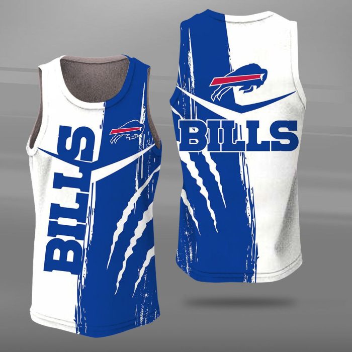 Buffalo Bills Unisex Tank Top Basketball Jersey Style Gym Muscle Tee JTT252