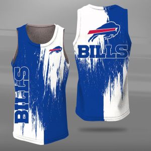 Buffalo Bills Unisex Tank Top Basketball Jersey Style Gym Muscle Tee JTT303
