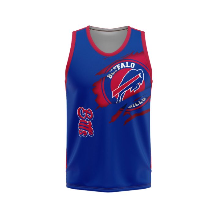Buffalo Bills Unisex Tank Top Basketball Jersey Style Gym Muscle Tee JTT854