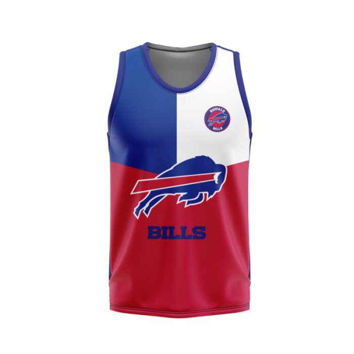 Buffalo Bills Unisex Tank Top Basketball Jersey Style Gym Muscle Tee JTT863