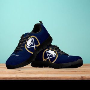 Buffalo Sabres MLB Canvas Shoes Running Shoes Black Shoes Fly Sneakers