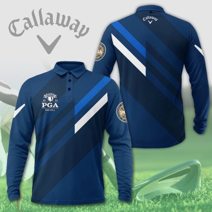 Callaway PGA Championship Long Sleeve Polo Shirt Golf Shirt GLP033