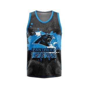 Carolina Panthers Unisex Tank Top Basketball Jersey Style Gym Muscle Tee JTT912