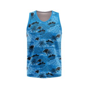 Carolina Panthers Unisex Tank Top Basketball Jersey Style Gym Muscle Tee JTT915