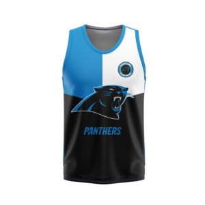 Carolina Panthers Unisex Tank Top Basketball Jersey Style Gym Muscle Tee JTT917