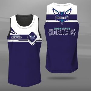 Charlotte Hornets Unisex Tank Top Basketball Jersey Style Gym Muscle Tee JTT154