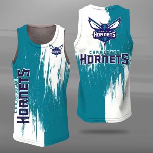 Charlotte Hornets Unisex Tank Top Basketball Jersey Style Gym Muscle Tee JTT195