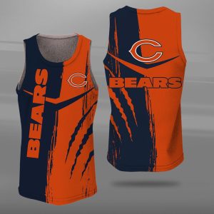 Chicago Bears Unisex Tank Top Basketball Jersey Style Gym Muscle Tee JTT234