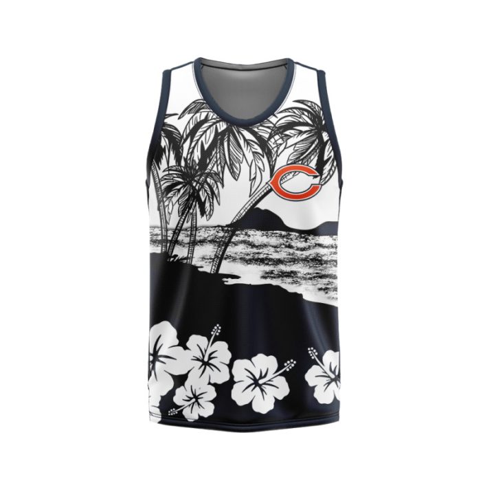 Chicago Bears Unisex Tank Top Basketball Jersey Style Gym Muscle Tee JTT843