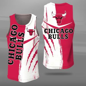 Chicago Bulls Unisex Tank Top Basketball Jersey Style Gym Muscle Tee JTT163