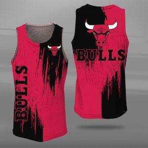 Chicago Bulls Unisex Tank Top Basketball Jersey Style Gym Muscle Tee JTT166