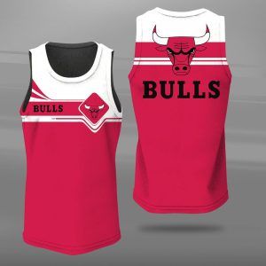 Chicago Bulls Unisex Tank Top Basketball Jersey Style Gym Muscle Tee JTT196
