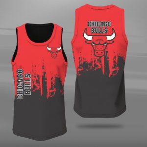 Chicago Bulls Unisex Tank Top Basketball Jersey Style Gym Muscle Tee JTT483