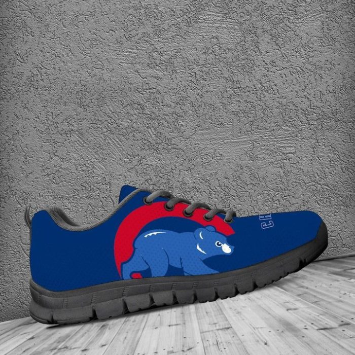 Chicago Cubs MLB Canvas Shoes Running Shoes Black Shoes Fly Sneakers