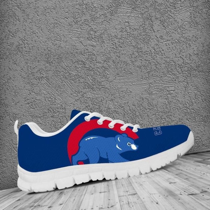 Chicago Cubs MLB Canvas Shoes Running Shoes White Shoes Fly Sneakers